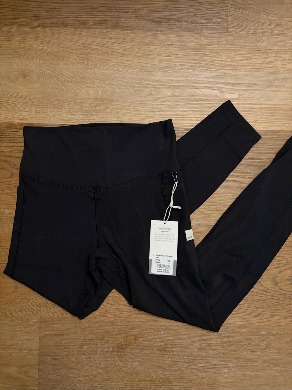 Vuori AllTheForm Pocket Legging NWT Black size S